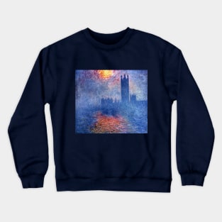 Houses of Parliament by Claude Monet Crewneck Sweatshirt